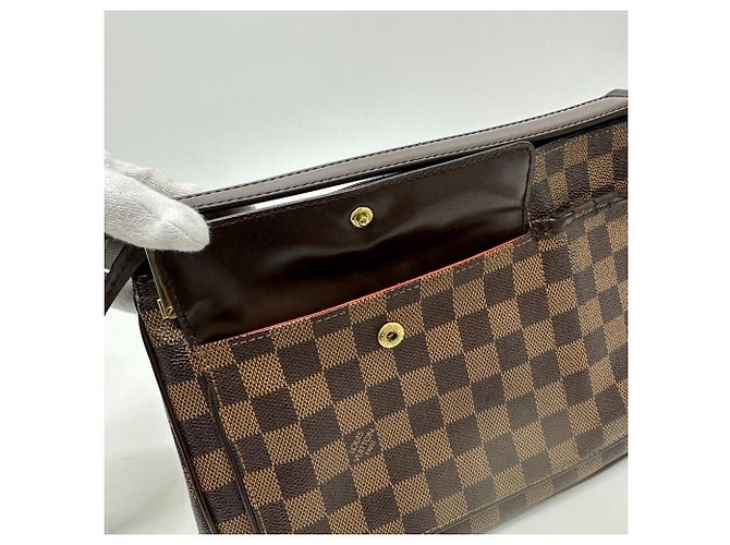 Borsa a Spalla Damier Aubergine Louis Vuitton Marrone Damier ebene - vista 9