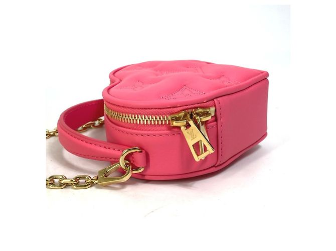 Pochette Louis Vuitton Monogram Bubblegram Pop My Heart Rosa - vista 11