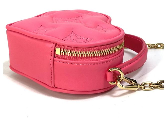 Pochette Louis Vuitton Monogram Bubblegram Pop My Heart Rosa - vista 12