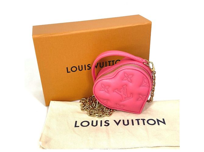 Pochette Louis Vuitton Monogram Bubblegram Pop My Heart Rosa - vista 17