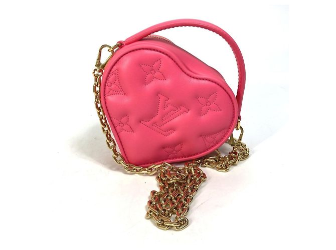 Pochette Louis Vuitton Monogram Bubblegram Pop My Heart Rosa - vista 2