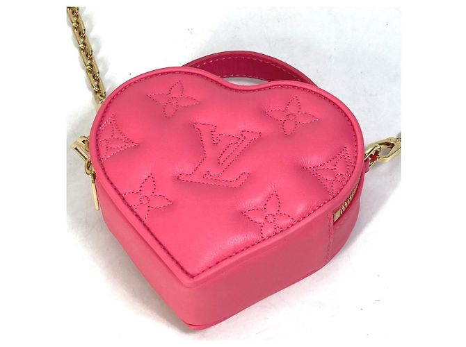 Pochette Louis Vuitton Monogram Bubblegram Pop My Heart Rosa - vista 5