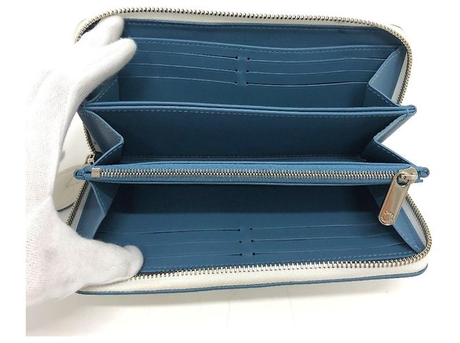 Cartera Zippy Monogram Mahina Louis Vuitton Blanco - vista 8