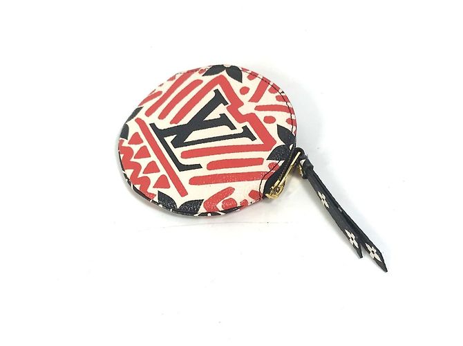 Portafoglio Monogramma Louis Vuitton Nero Bianco Rosso - vista 4