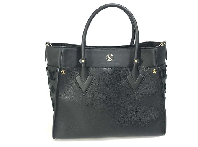 Louis Vuitton Monogram Tuftage On My Side MM Tote Bag Schwarz - Ansicht 2