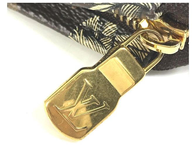 Borsa Clutch Pochette Voyage Louis Vuitton Monogram Christopher Nemeth Rope Marrone - vista 5