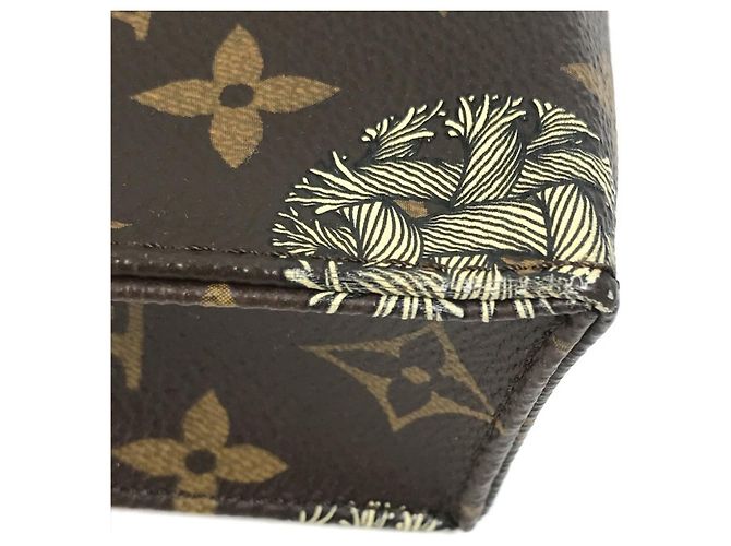 Borsa Clutch Pochette Voyage Louis Vuitton Monogram Christopher Nemeth Rope Marrone - vista 7