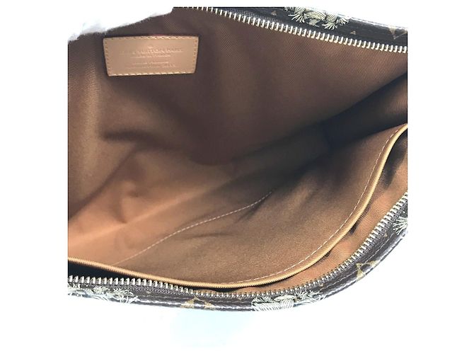 Borsa Clutch Pochette Voyage Louis Vuitton Monogram Christopher Nemeth Rope Marrone - vista 9