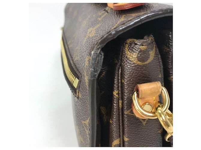 Borsa Pochette Metis MM Monogramma Louis Vuitton Marrone - vista 11