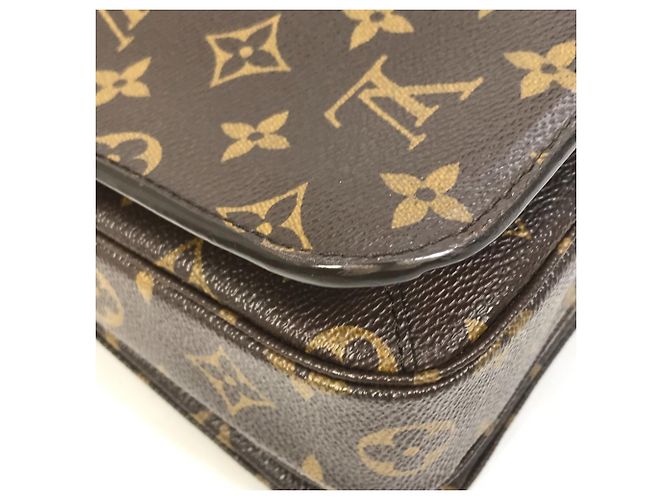 Borsa Pochette Metis MM Monogramma Louis Vuitton Marrone - vista 7