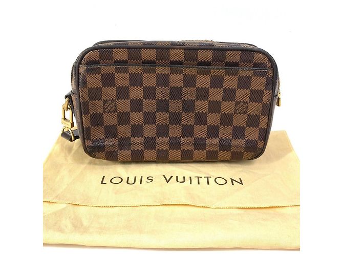 Pochette Saint Paul Damier di Louis Vuitton Marrone Damier ebene - vista 14