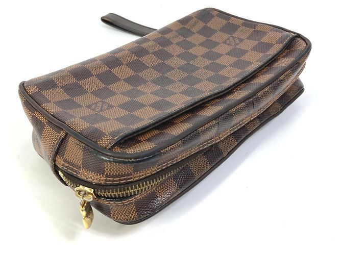 Pochette Saint Paul Damier di Louis Vuitton Marrone Damier ebene - vista 9