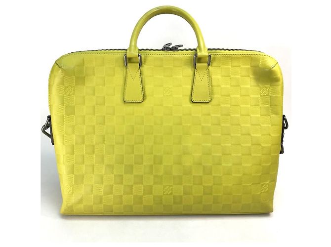 Borsa a Spalla Damier Infini Louis Vuitton Giallo Verde chiaro - vista 2