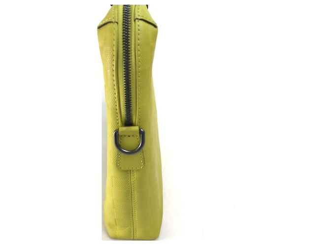 Borsa a Spalla Damier Infini Louis Vuitton Giallo Verde chiaro - vista 3