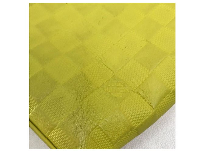 Borsa a Spalla Damier Infini Louis Vuitton Giallo Verde chiaro - vista 5