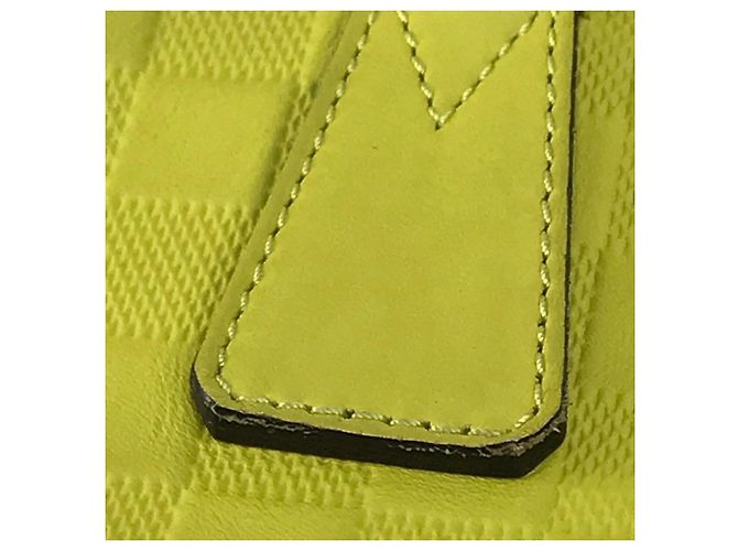 Borsa a Spalla Damier Infini Louis Vuitton Giallo Verde chiaro - vista 9