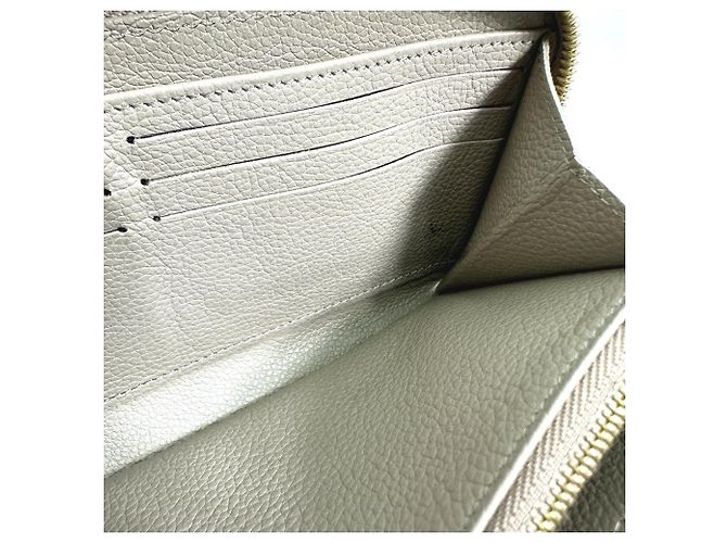 Cartera Larga Monogram Empreinte Louis Vuitton Beige Gris - vista 10