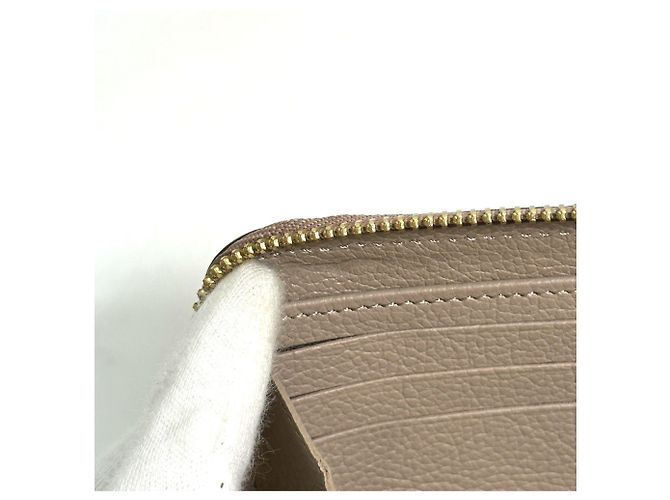 Cartera Larga Monogram Empreinte Louis Vuitton Beige Gris - vista 11