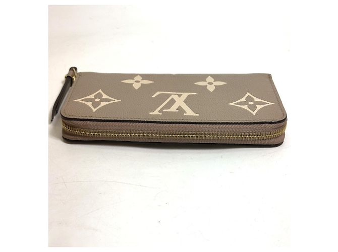 Cartera Larga Monogram Empreinte Louis Vuitton Beige Gris - vista 5