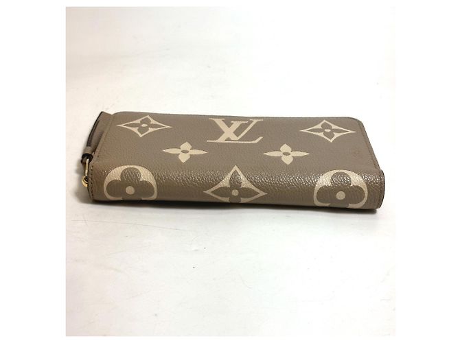 Cartera Larga Monogram Empreinte Louis Vuitton Beige Gris - vista 6
