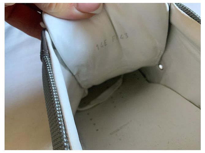 Christian Dior Dior uomo in pelle grigia e camoscio basso Grigio Nocciola Marrone chiaro - vista 7