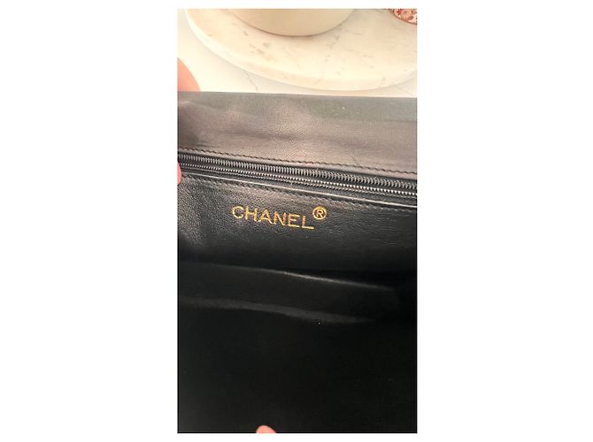 Borsa fotocamera Chanel nera in pelle d'agnello Nero - vista 18