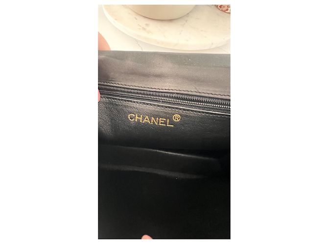 Borsa fotocamera Chanel nera in pelle d'agnello Nero - vista 5
