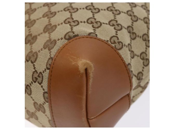 Borsa a Spalla GG Canvas Gucci Beige Argento 308930 Auth yk18742 - vista 10