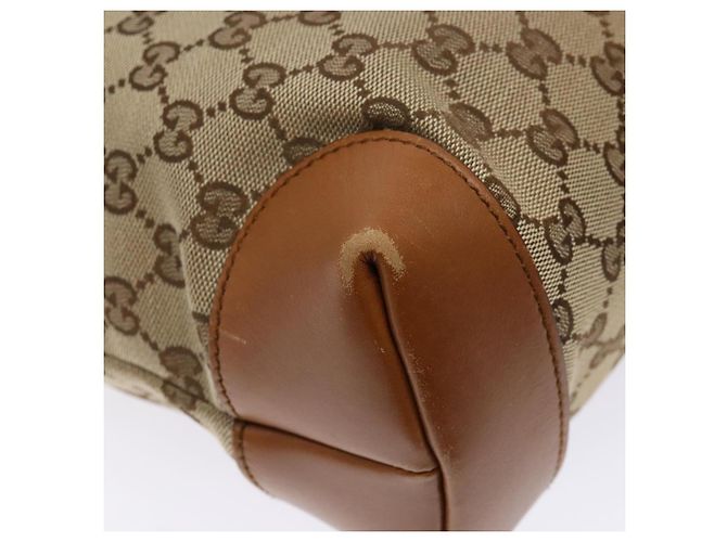 Borsa a Spalla GG Canvas Gucci Beige Argento 308930 Auth yk18742 - vista 13