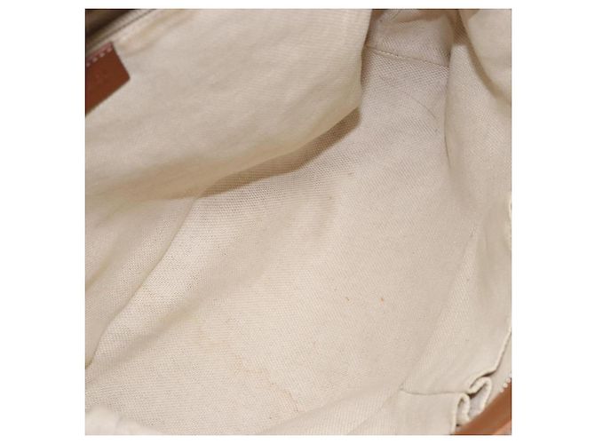 Borsa a Spalla GG Canvas Gucci Beige Argento 308930 Auth yk18742 - vista 17