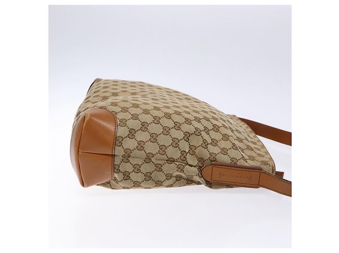 Borsa a Spalla GG Canvas Gucci Beige Argento 308930 Auth yk18742 - vista 4
