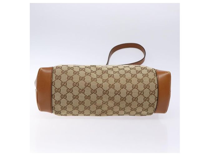 Borsa a Spalla GG Canvas Gucci Beige Argento 308930 Auth yk18742 - vista 9