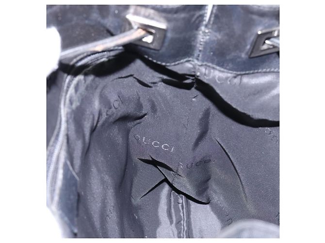 Borsa a Spalla GUCCI in Tela Nera Argento 001 4021 Auth ep9915 Nero - vista 17