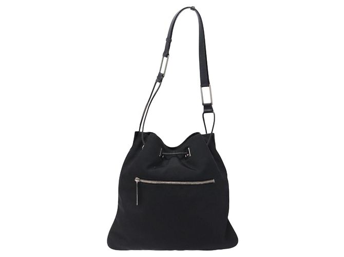 Borsa a Spalla GUCCI in Tela Nera Argento 001 4021 Auth ep9915 Nero - vista 2