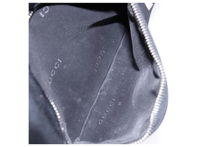 Borsa a Spalla GUCCI in Tela Nera Argento 001 4021 Auth ep9915 Nero - vista 20