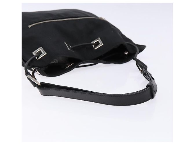 Borsa a Spalla GUCCI in Tela Nera Argento 001 4021 Auth ep9915 Nero - vista 7