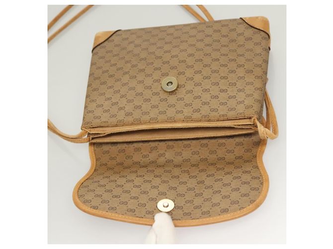 Gucci Borsa a Spalla Micro GG Supreme PVC Beige Oro 007 92 5548 Auth BA4470 D'oro - vista 15