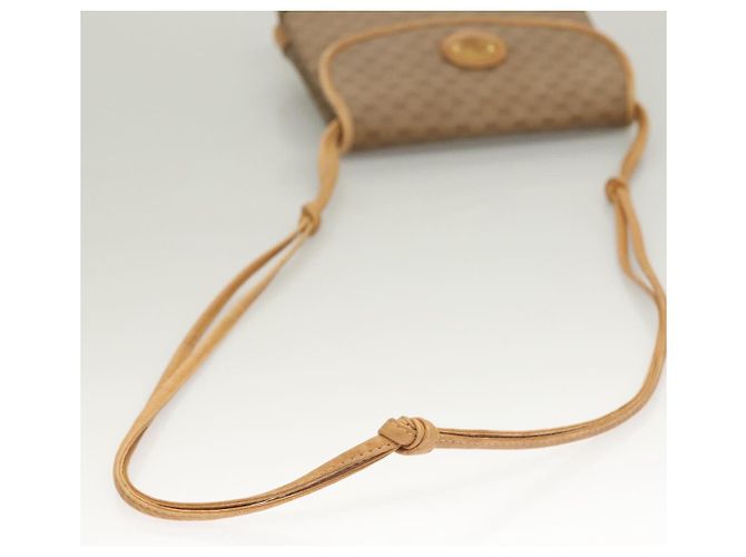 Gucci Borsa a Spalla Micro GG Supreme PVC Beige Oro 007 92 5548 Auth BA4470 D'oro - vista 7