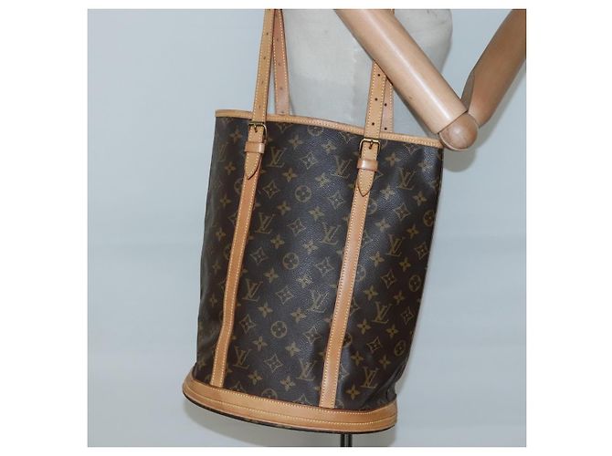 LOUIS VUITTON Borsa a Spalla Monogram Bucket GM M42236 LV Auth 136660 Monogramma - vista 21