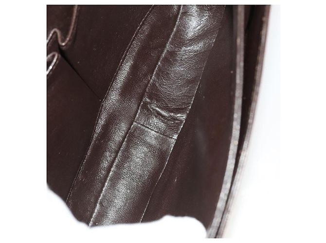 BALLY Borsa a Spalla in Pelle 3 Pezzi Bordeaux Nero Auth BA4827 Bordò - vista 15