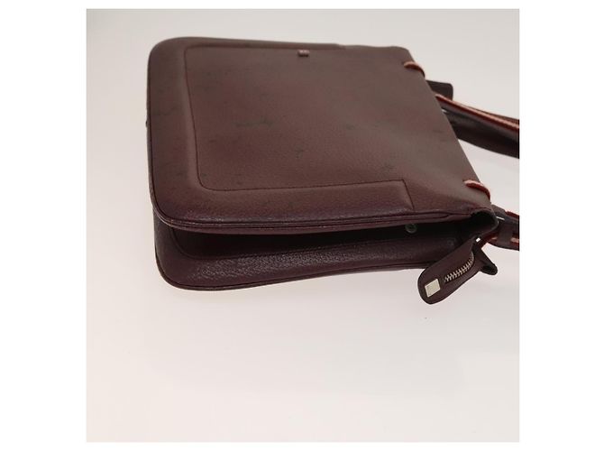 BALLY Borsa a Spalla in Pelle 3 Pezzi Bordeaux Nero Auth BA4827 Bordò - vista 18