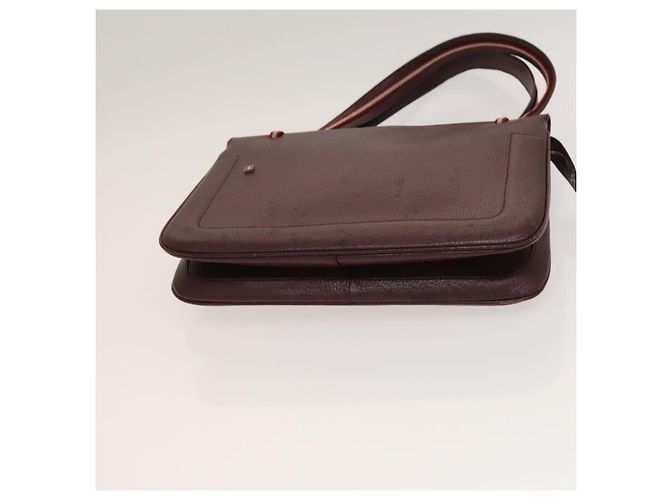 BALLY Borsa a Spalla in Pelle 3 Pezzi Bordeaux Nero Auth BA4827 Bordò - vista 21