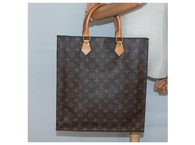 LOUIS VUITTON Bolsa Sac Plat Monogram M51140 LV Auth 136656 Monograma - vista 19