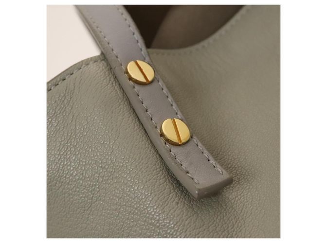 Chloé Chloe Dylan Tote Bag Leder Gold Auth BA4765 Golden - Ansicht 14