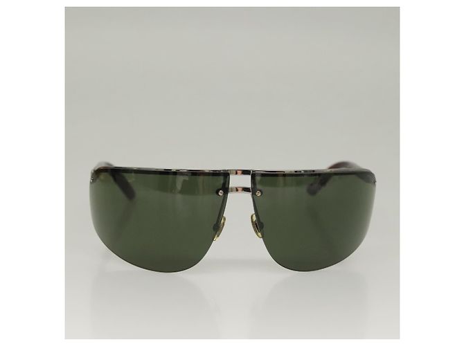 Occhiali da sole GUCCI Metallo Oro Auth BA4385 D'oro - vista 2