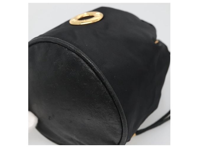 Pochette CÉLINE Nylon Nero Oro Auth 129752 D'oro - vista 10
