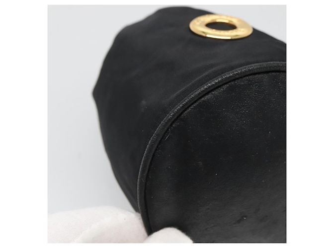 Pochette CÉLINE Nylon Nero Oro Auth 129752 D'oro - vista 11