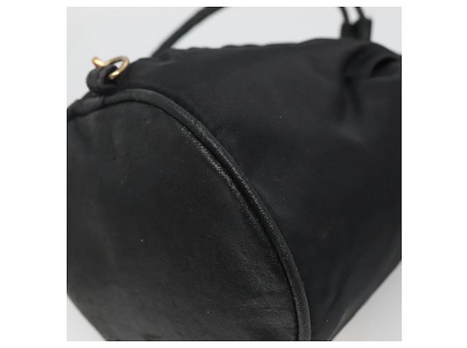Pochette CÉLINE Nylon Nero Oro Auth 129752 D'oro - vista 12