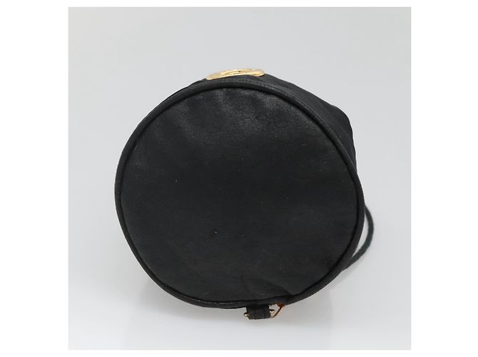 Pochette CÉLINE Nylon Nero Oro Auth 129752 D'oro - vista 9