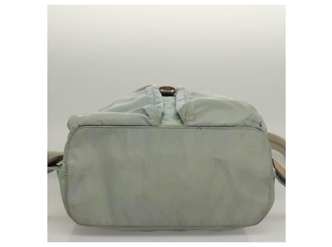 PRADA Backpack Nylon Light Blue Silver Auth 134383 Silvery - view 13